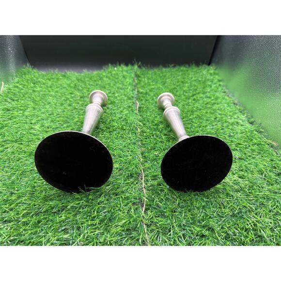 Biedermann & Sons Pewter Candlestick Holders – Set of 2 - 9.75” - Picture 3 of 8